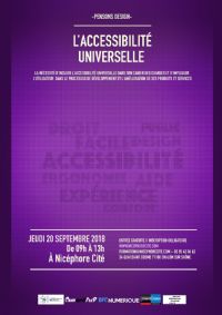 Pensons Design : Accessibilité universelle. Le jeudi 20 septembre 2018 à Chalon-sur-Saône. Saone-et-Loire.  09H00